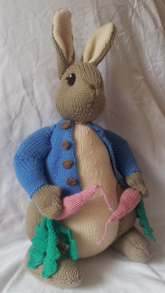 Peter Rabbit Knitted doll. Beatrix Potter.