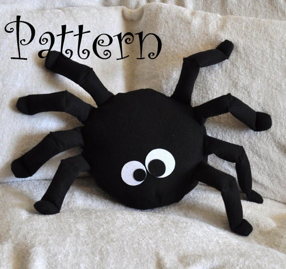 plush spider pillow