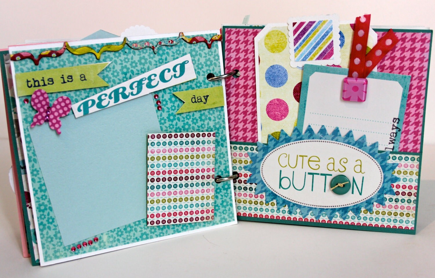 Scrapbook Mini Album Girl Daughter Gift