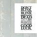 Doctor Who - New Series - BLINK - Don't Blink Quote - Tenth Doctor - David Tennant - Fine Art Giclée Print - 11inx14in - WHITE
