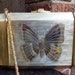 SAKS FIFTH AVENUE Gilt Metal Butterfly evening bag c 1970