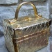 RESERVED for ELENA SALE Chic Vintage Gold Metallic Box Bag