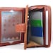 Genuine leather iPad portfolio and iPad case for your iPad 1 or iPad 2 in brown