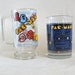 Vintage Pac Man Glass x2. Beer Stein Mug Rare & Tumbler Cup. Perfect Condition 1980 Old School Father's Day Gift. Bar Ware