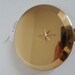 Vintage Retro Atomic Era Starburst Gold Tone Cosmetic Compact Collectible by Max Factor
