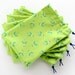 Insect Fabric Goody Bags / Bug Birthday Party Favors / Cloth Gift Bags / Goodie Bags / Treat Bags / 6.25 x 9.5 inches / Set of 5