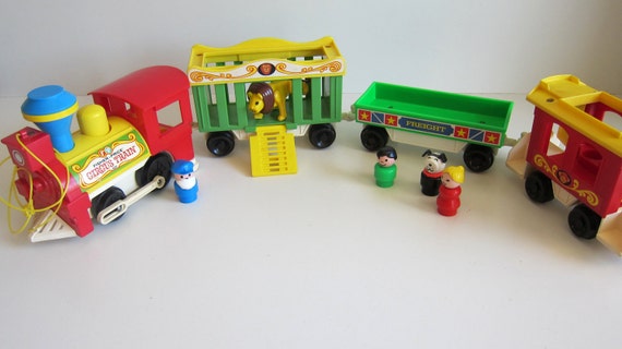 fisher price circus train 1970s