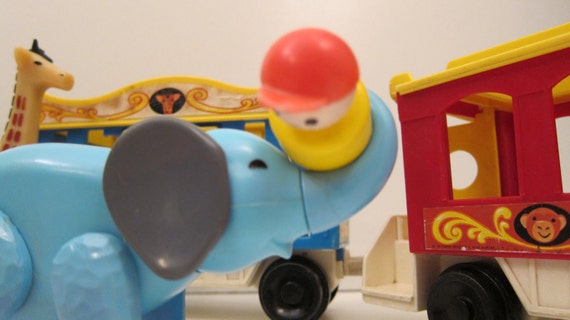 fisher price circus train 1970s