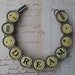 Vintage Typewriter Key Bracelet --DREAM