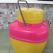 Thermos Insulated Picnic Lunch Cooler Carrier in Pink and Mustard