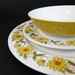 Mikasa Mediterranea Caracas Plates and Bowls Sunflowers Yellow and White