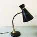 Black Goose Neck Desk Lamp // Mid Century Student Office Lighting