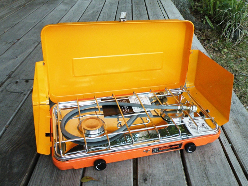Awesome Rare Sears Deluxe 2 Burner Propane Camping Stove