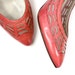 Size 6 1970s Vintage Bandolino Mesh & Leather Pumps, Pink
