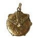 Antique Art Nouveau Locket with Bird in Grapes, Gold Plated