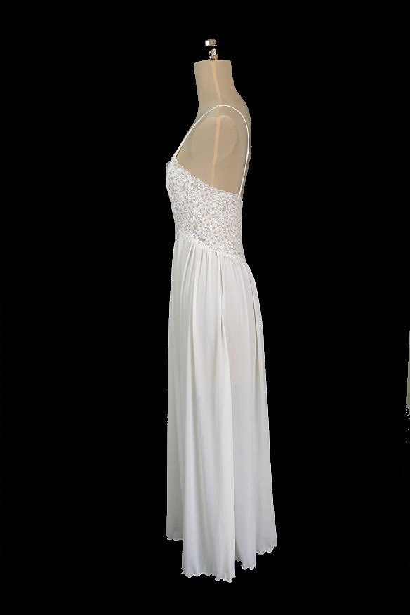 white and silver long dress