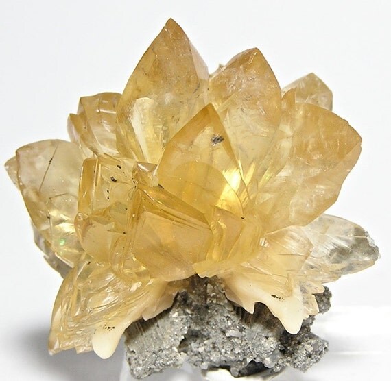 Honey Yellow Calcite Crystals Rucks Pit Florida Natural