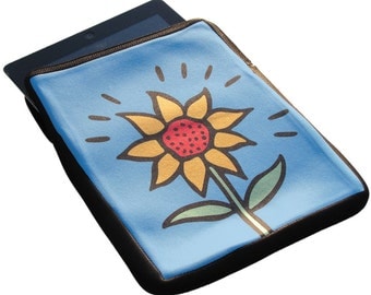 Sunflower iPad 1, 2 and 3 Neoprene Zippered Case - 50% Off iPad Case Sale