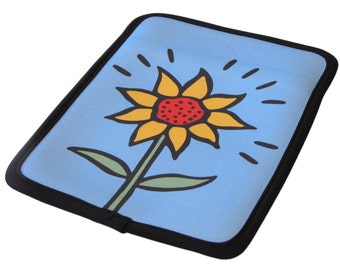 Sunflower Kindle Case Neoprene/ fits 6"-7" e-readers & tablets - 50% Off Kindle Case Sale