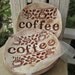 Coffee Bowl Ceramic Set of 2 Spoon Rests Kitchen Decor Holiday Gifts