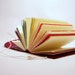 Mini Be Happy Maroon Rainbow Book with Interspersed Blank Pages