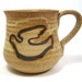 1970s Studio Pottery Peace Dove Mug