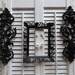 Vintage High Regency Set Grouping of 3 Black Candle Sconces Ornate Wall Decor Candle Holder Hollywood Regency Ornate Frame