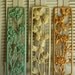 Vintage Set of 3 Yellow Green Tangerine Orange Flower Cottage Chic Farmhouse Style Country Wall Decor Wall Hanging