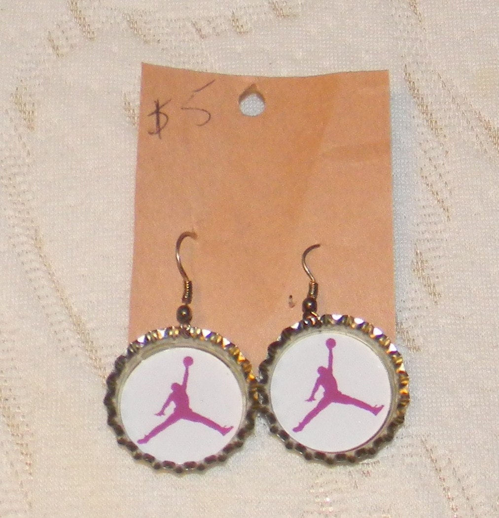 Jordan Bottle Cap Earrings