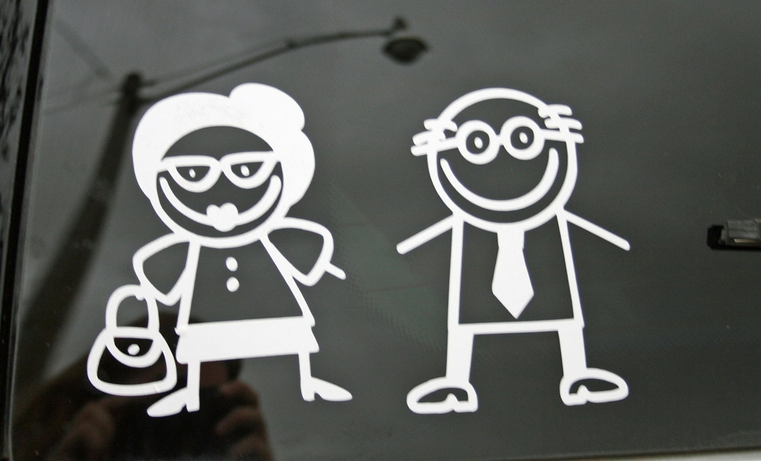 Grandparents Car Decal Stickers by MelissaVinylDecals on Etsy