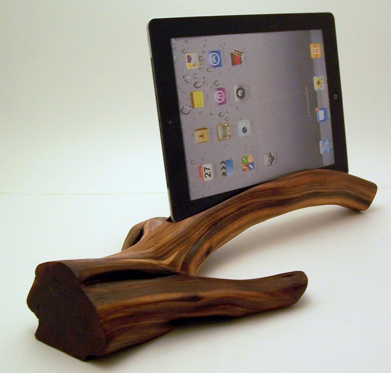 Manzanita Wood iPad Stand & Charging Station