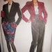 Vintage 1980's Style Pattern 6161 Women's Tuxedo Jacket Skirt Pants Cummerund sizes 8 - 18 factory fold