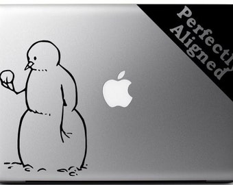 Calvin & Hobbes inspired Snowman vinyl decal for Macbooks, Laptops, Cars, etc...