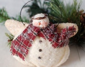 Snowman Angel Ornament