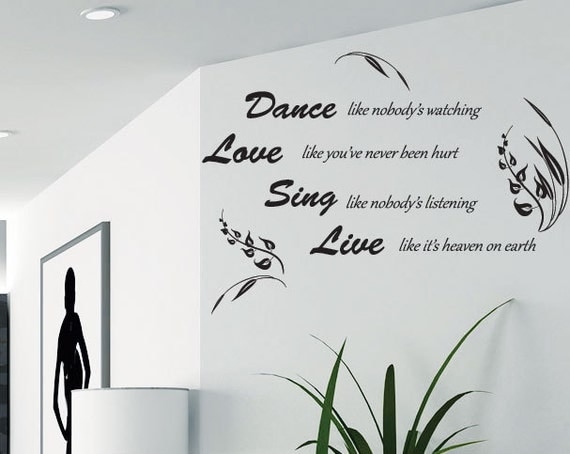 Home Bedroom Wall Quotes Art Wall stickers / Wall decals