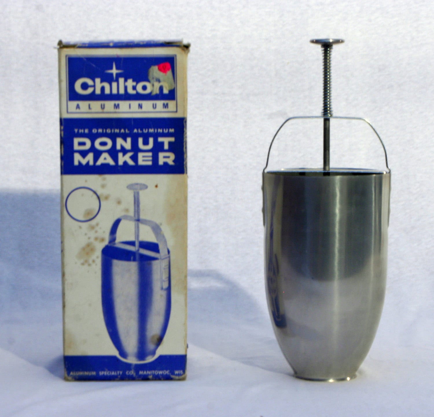 Vintage 1950s Aluminum Donut Maker Doughnut Machine in