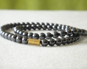 Hematite Necklace Genuine Natural 5mm Grey Beads 16" MapenziGems