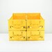 Treasury Favorite Four Vintage Bright Yellow Old Rusty Industrial Metal Storage Drawers