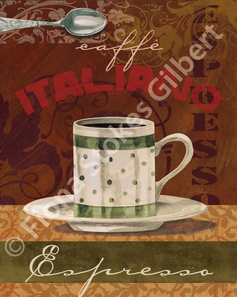 Coffee Art Prints Espresso Italian Coffee