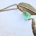 Double Brass Feather Long Necklace with Chiseled Wire Wrapped Aqua Glass. Boho. Hippie. Natural. Long Necklace. Brass. Woodland.
