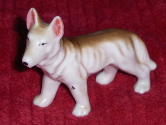 ceramic german shepherd figurine