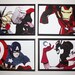 Avengers LAST COPY Iron Man Thor Captain America Scarlet Witch Pop Art Lichtenstein hand-pulled silkscreen print