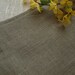 Linen Runner 15.7"x37" Natural Grey Small