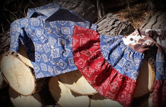 Items similar to Long Montana Cowgirl Skirt. on Etsy