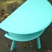 Three Legged Table Half Circle Table