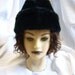 Vintage 1970s Russian Black Faux Fur Hat