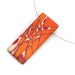 Tangerine Pendant, Modern Polymer Clay Pendant, Tangerine Dream