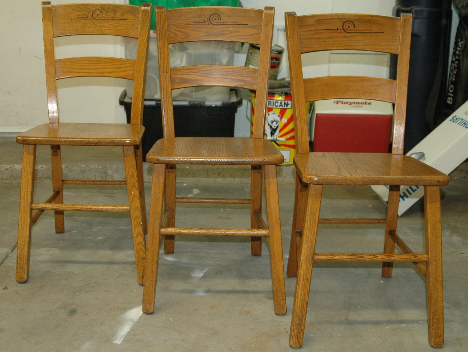 Richardson Brothers Oak Chairs Farm Fresh by goodwillhunting1