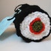 Sushi Scarf (unrolls to be a full length scarf)