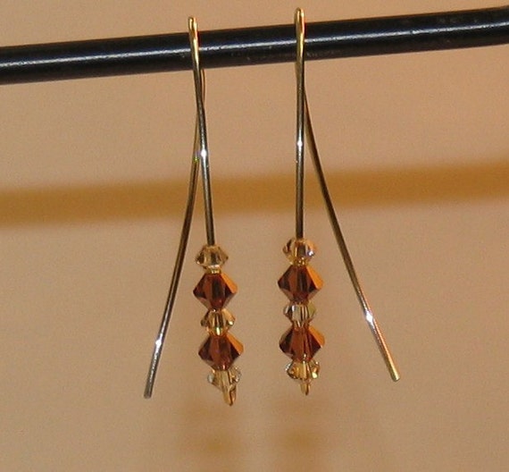 Earrings Sterling Silver and Swarovski Crystal